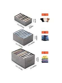 1件、裤子、衣服、收纳工具、盒子、盒子、隔层、分类袋、衣服、篮子、家用抽屉、衣柜、分层装饰装饰节日装饰房间装饰家居装饰卧室装饰连衣裙裤子鞋子牛仔裤靴子裙子卧室、收纳盒、家庭收纳、女式白色T恤、女式黑色裤子、女士冬装、连衣裙、 - 彩色 - 查看 4