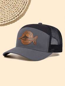 1 pieza Gorra de béisbol unisex con parche, sombrero de golf y pesca de verano de moda para protección solar al aire libre