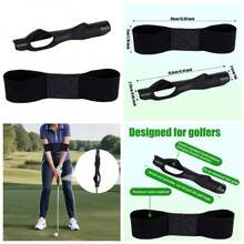 2pcs Grip Trainer Swing Correcting Arm Band, Comfortable Knitted Training Aid Swing Trainer Grip Trainers Attachment Correcting Hand Positioning And Swings Mechanics - 最初的 - 查看 2