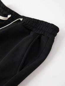 Alltony Herren Herbst/Winter personalisierter Muster Trainingsanzug, Langarm Baseball Jacke mit Tasche, Kapuze und Kordelzug Jogginghose 2-teiliges Set, Kontrast-Farben Lässig Sportoutfit geeignet für Straße, Joggen, Reisen, Outdoor, Pendeln, Camping, Urlaub