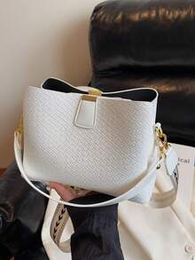 1 Stück Damen PU-Leder Geflochtene Umhängetasche, Kratzfest und Abriebfest, Leicht, Großer Stauraum, Geeignet für Camping, Einkaufen, Pendeln, Arbeit, Dates, Tägliche Reisen, für Damen