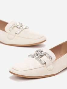 Soft Loafers Women's Summer Casual Shoes - Beige - View 6