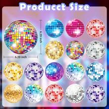 Disco Party Decorations, 39PCS Disco Ball Party Decorations, 70s Decor Disco Ball Decor Ceiling Decorations Hanging, Dance Party Decorations 70s 80s Birthday Retro Disco Garland Party - Đầy màu sắc - Xem 2