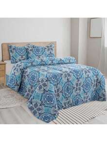 Lux Decor 5-Piece Comforter Set, Soft Microfiber Bedding With Plush Texture, All-Season Comforter, Pillow Shams And Bed Skirt Included, Elegant Hotel Collection Bedding For Bedroom, Guest Room And Home - 天空 - 查看 12