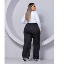 Plus Size Pants - Black - View 4
