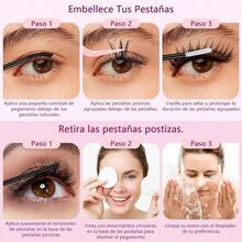Pestaas Postizas Kit Completo 320 Piezas, Extensiones de Pestaas Naturales 30D 40D, Lash Cluster 9 - 16mm, Racimos Pestaas Rpida Aplicacin Con Unin y Sellado De Pestaas Sujecin Fuerte - Púrpura(320pcs 30D/40D) - Ver 7