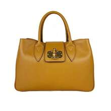 Genuine Hammered Leather Handbag With Removable Shoulder Strap – Dafne Model | Made In Italy - Cammello - View 8