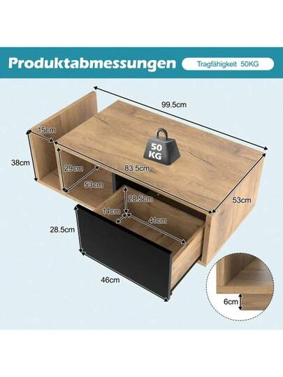 Multifunctional Retro Sideboard Roomdivider Integrated LED Lighting Zeitloses Holz Metal Mit Cleverem Stauraum Für Individuall Dimmbares Wohlfühl Ambiente view 2