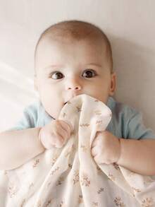 GLLQUEN BABY 6 sztuk kocyków dla chłopców, bawełniane muślinowe kocyki do otulania dla dziewczynek, oddychające i miękkie, cienkie kocyki dla niemowląt, podwójnie chłonne, otulacze dla niemowląt, certyfikat Oeko-Tex - Brązowy - Zobacz 8