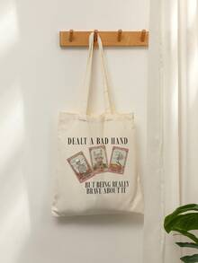 1 Pc The  Cat Version Pattern Tote Bag Shoulder Bag For Travel Daily Commute Women's Reusable Shopping Bag, Best Gift For Her,  Folding Shoulder Bag Summer Beach Holiday Bag  Merch