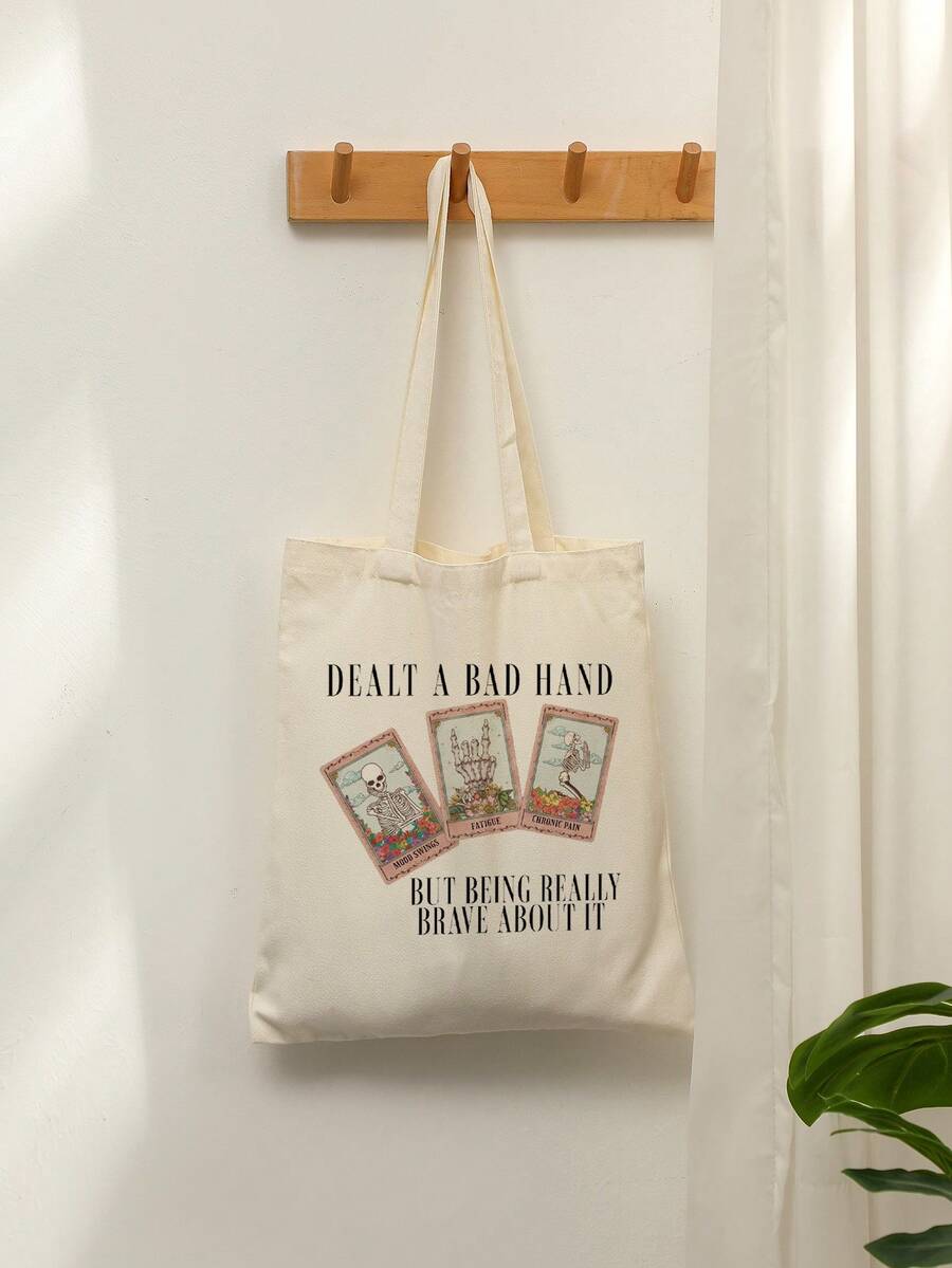 1 Pc The  Cat Version Pattern Tote Bag Shoulder Bag For Travel Daily Commute Women's Reusable Shopping Bag, Best Gift For Her,  Folding Shoulder Bag Summer Beach Holiday Bag  Merch