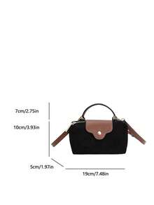 Neue modische einfarbige minimalistische PU Beuteltasche, elegante hochwertige Handtasche, geeignet für Arbeit, Einkaufen, Dates, vielseitig einsetzbar