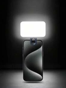 Portable Selfie Light Video Conference Lighting With Clip For Phone Camera, Clip On LED Light For Video Conference, 3 Lighting Modes, Rechargeable, Portable, Suitable For Laptops/Phones/Tablets/Zoom Call/Makeup Suitable For Selfies And Live Streaming, Portable Light,Take A Group Photo With Family And Children