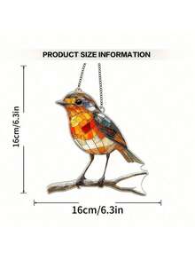 1 pièce Attrape-rêves exquis de colibri - Thème d'oiseau en acrylique coloré, motif plat, décoration murale et de porte, décoration multifonctionnelle, convient pour toutes les saisons, cadeau de créativité unique pour la maison et le jardin, convient pour la décoration/l'occasion de festival, idéal pour les amateurs d'oiseaux