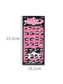 1张环氧树脂贴纸，可爱卡通猫系列，DIY手机壳，剪贴簿，装饰贴纸，剪贴簿用品，趣味贴纸，Kindle剪贴簿用品 - 彩色 - 查看 10