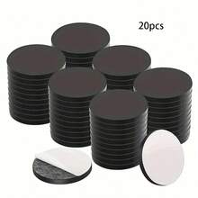 10/20/30/50/100 قطعة مجموعة ملصقات مغناطيسية دائرية للثلاجة DIY، نقاط مغناطيسية مطاطية لاصقة بقوة مع أقراص مغناطيسية لاصقة - دائري - مشاهدة 17