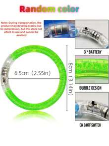 20PCS LED Light Up Bracelet Glow In The Dark Party Favor For Birthday, Carnival, Christmas, Halloween, New Year With Flashing Light And Glow Sticks Neon Party Accessories For Wedding Decoration