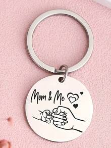 1 件不锈钢特殊钥匙扣，母亲节送给妈妈的礼物，温暖实用的钥匙扣圣诞节 - 彩色 - 查看 9
