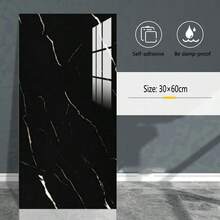 50pcs/9M ² 3D Three-Dimensional White Marble Pattern Imitation Ceramic Tile Gray Self-Adhesive Wall Sticker, Waterproof Vinyl Wall Panel, Easy To Clean And Cut, Covering Ugly Walls, Aluminum-Plastic Panel Wall Sticker, Suitable For Home Decoration - Simple Pasting, Stickers For Living Room, Bedroom, Kitchen And Bathroom, Aluminum-Plastic Panel Wall Sticker - Multicolor - View 13