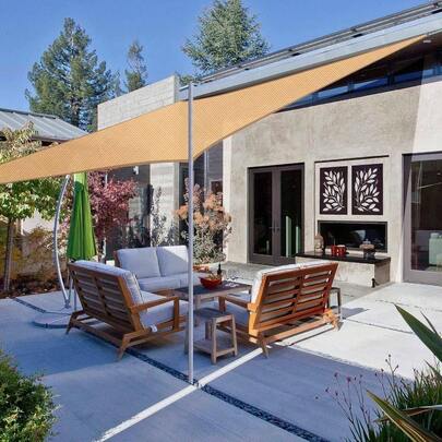 Malla Sombra para Exteriores, Sombra Lona Respirable con Proteccin, Lona de Alta Densidad, Malla Sombra, para Patio, para Patio, Jardn, Piscina y Actividades al Aire Libre 4 *