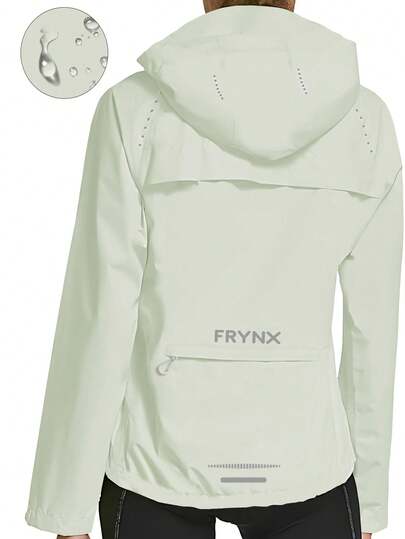 Women's Waterproof Hooded Rain Jacket – Outdoor Windproof Hiking Softshell Coat With Zip Pockets, Breathable Trekking Shell, Lightweight Camping Travel Climbing Jacket For Hiking, Backpacking, Jogging & Adventure