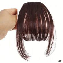 Frangia finta naturale per la fronte, accessorio per capelli stile Ins, frangia ad aria, parrucca con frangia reale e effetto comic flush, parrucca invisibile