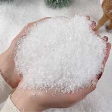 100克经典人造雪粉，专为圣诞装饰设计，模拟雪花效果，适用于雪景装饰/户外活动布置/主题派对，也适用于万圣节、犹太新年、复活节、感恩节等节日，是家居圣诞礼物和圣诞装饰的理想之选。 - 白色乾雪粉 - 查看 14