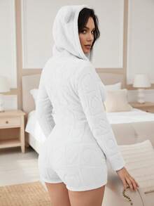 Women Rompers - White - View 2