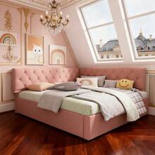 Rosa + Samt + 90 cm * 190 cm