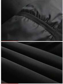 Women's Winter Hooded Puffer Jacket Zipper Thick Padded Coat Casual Streetwear Outerwear - Black - View 10