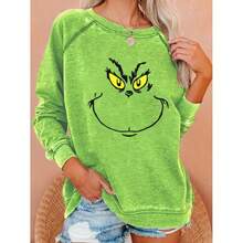 Christmas Monster Green Fur Sweatshirt