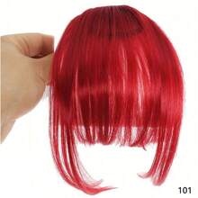 Frangia finta naturale per la fronte, accessorio per capelli stile Ins, frangia ad aria, parrucca con frangia reale e effetto comic flush, parrucca invisibile