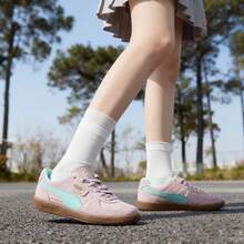 Puma 男鞋 女鞋 Palermo生活系列板鞋 絨面革柔軟舒適低筒休閒板鞋 日常通勤復古德訓鞋 外出旅行出街鞋 輕便運動休閒鞋 396463-23