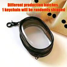 1 pieza Bolsa de almacenamiento con cremallera transparente en blanco y negro + 1 pieza de gancho, se puede llevar y colgar en la bolsa, adecuado para auriculares, estuche de carga, llavero, anillos, bolsa de accesorios de viaje transparente