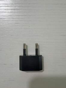 2pcs/pack Eu Travel Adapter, 2 Pin Plug Cable Conversion For Germany, Europe, Usa, Canada, Mexico, Spain, Egypt, Suitable For Devices With Us Power