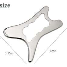 Strumento Gua Sha, Strumento per massaggio a raschiatura muscolare, per rilassare i tessuti molli, ridurre il dolore alla testa, al collo e alla schiena, coltello per fasce muscolari e meridiani