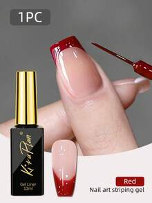 2支/4支装 12毫升超亮金属美甲凝胶,闪光银色、金色、白色、黑色彩绘凝胶,半永久UV凝胶指甲油 - 彩色 - 查看 17