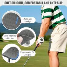 2 Pack Grip Trainer Aid, Swing Training Accessories Correction Pad IndoorOutdoor Practice, Improve Posture Accuracy Gray - XÁM/TRẮNG - Xem 4