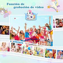 Sebami Cámara para Niños, Cámara Digital para Niños,Camara Fotografica con Tarjetas de Memoria 32G Y Lector,Cámara Digital Cámaras duales, Regalo de Cumpleaños, Navidad (Rosa) - azul - Ver 4