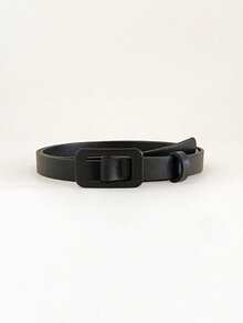 1 条优雅复古纯色 PU 皮革女士腰带，适合秋冬季夹克、连衣裙、日常、工作场所、派对和约会，秋季、秋季、万圣节 - 酒紅色 - 查看 5