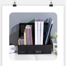 Suporte de Pastas de Arquivo para Mesa, Caixa de Armazenamento de Arquivos de Escritório, Cesta Organizadora de Documentos, Prateleira Porta-Arquivos