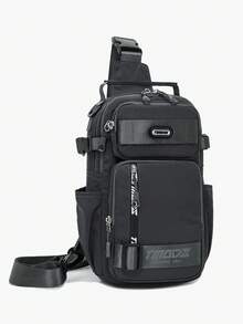Bolso de pecho unisex, bolso de viaje versátil, bolso de hombro casual multifuncional, mochila de gran capacidad para distancias cortas para hombres, adecuado para ciclismo, senderismo, ir al trabajo, actividades al aire libre - Multicolor - Ver 13