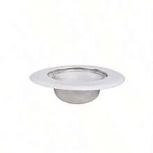 2pcs Stainless Steel Kitchen Sink Strainer For Washing Vegetables - Large Size, Diameter 4.5 Inches, Anti-Clogging Microporous Type, Wide-Edge Drainage Filter - one-size - 查看 4