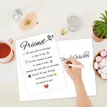 1 Stück, Humor Freunde Weihnachtskarten mit Umschlägen, Beste Freund Weihnachtskarte für Ihn Sie, Fröhliche Weihnachtskarte für Freund Familie, Warmes Weihnachtsferien Geschenk