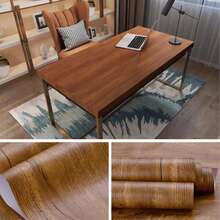 Papel tapiz autoadhesivo con textura de madera - Impermeable, papel de contacto autoadhesivo para una fácil decoración del hogar, renovación de muebles y gabinetes de zapatos