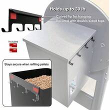 Pellet Smoker Grill Hooks - Hang Utensils And BBQ Accessories - Caddy Organizer - Storage Of Spatula Thermometer Meat Probe - Compatible With Traeger, Pit, Z Grills, Camp Chef - 最初的 - 查看 4