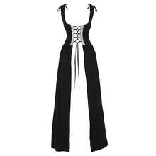 Zhitunemi Renaissance Dress Women Costume Pirate Peasant Dress For Women Medieval Dress Renaissance Costume{"Size_name":"Medium","Color_name":"Black"} - Black - 查看 1