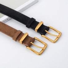 Women's Suede Leather Belt, Casual Pants & Jeans Skirt Decorative Belt, High-End Design - New Style Ladies Fashion Belts - View 4