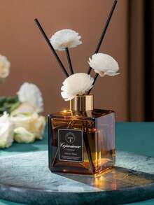 1 buc. Odorizant de cameră de 50 ml cu 5 bețișoare parfumate, potrivit pentru dezodorizarea băii, parfum pentru dormitor, decor pentru casă, sticlă de sticlă, dreptunghiular, fără pene, ulei esențial cu parfum de lungă durată, ideal pentru eliminarea mirosurilor, cadou de Ziua Îndrăgostiților, aromaterapie, difuzor, parfum pentru casă, odorizant pentru casă