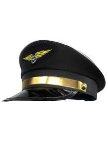 1 件男女通用飞行员/空乘人员帽子，宇航员太空部队帽，适合角色扮演，化装舞会配饰 - 彩色 - 查看 12